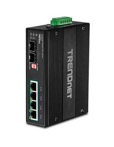 Trendnet TI-PG62B Netzwerk-Switch Unmanaged L2 Gigabit Ethernet (10 100 1000) Power over Ethernet (PoE) Schwarz