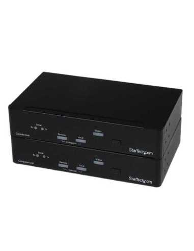 StarTech.com USB DVI KVM Konseln Extender mit Seriell und Audio über Multimode Glasfaser (LWL) bis 2 km