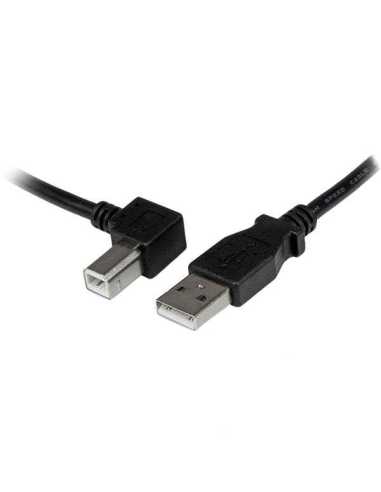 StarTech.com 1m USB 2.0 A auf B Kabel links gewinkelt - St St