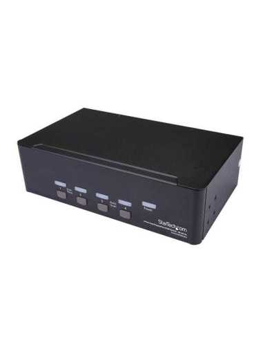 StarTech.com Switch Conmutador KVM de 4 Puertos Dobles DisplayPort de 4K 60Hz - KVM de 4 Puertos Duales DP