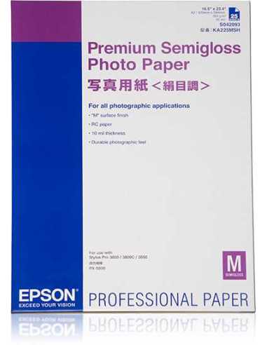 Epson Premium Semigloss Photo Paper, DIN A2, 250 g m², 25 Blatt