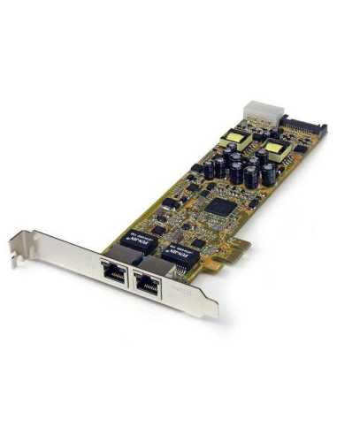 StarTech.com Dual Port PCI Express Gigabit Netzwerkkarte - PCIe PoE PSE NIC Server Adapter