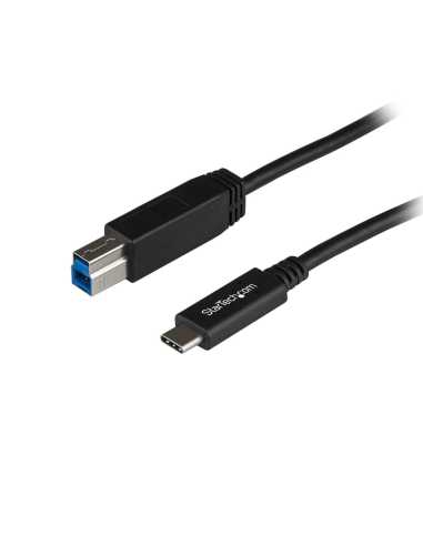 StarTech.com USB31CB1M USB Kabel 1 m USB 3.2 Gen 2 (3.1 Gen 2) USB C USB B Schwarz