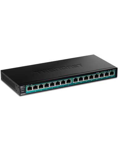 Trendnet TPE-TG161H switch Gigabit Ethernet (10 100 1000) Energía sobre Ethernet (PoE) Negro