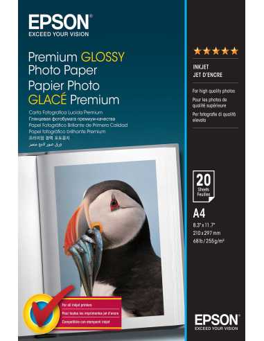 Epson Premium Glossy Photo Paper - A4 - 20 Blätter