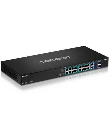 Trendnet TPE-TG182F v1.0R Unmanaged Gigabit Ethernet (10 100 1000) Power over Ethernet (PoE) 1U Schwarz