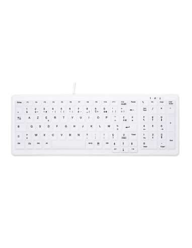 CHERRY AK-C7000 teclado USB AZERTY Francés Blanco