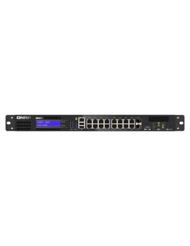 QNAP QGD-1600 Managed Gigabit Ethernet (10 100 1000) 1U Schwarz, Grau