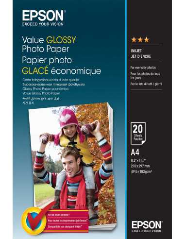 Epson Value Glossy Photo Paper - A4 - 20 Blätter