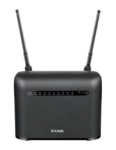 D-Link AC1200 WLAN-Router Gigabit Ethernet Dual-Band (2,4 GHz 5 GHz) 4G Schwarz