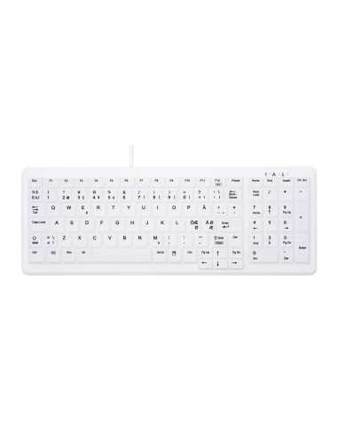 CHERRY AK-C7000 teclado USB QWERTY Noruego Blanco