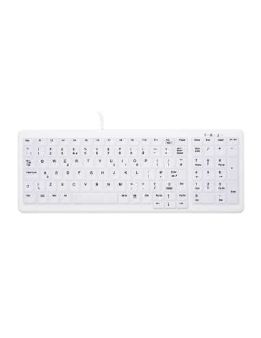 CHERRY AK-C7000 teclado USB QWERTY Inglés del Reino Unido Blanco