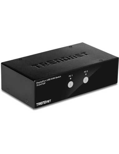 Trendnet TK-241DP Tastatur Video Maus (KVM)-Switch Schwarz