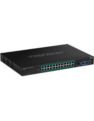 Trendnet TI-RP262i Managed L2 Gigabit Ethernet (10 100 1000) Power over Ethernet (PoE) 1U Schwarz