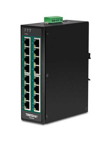 Trendnet TI-PG160 Netzwerk-Switch Unmanaged Gigabit Ethernet (10 100 1000) Power over Ethernet (PoE) Schwarz