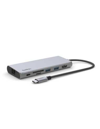 Belkin INC009BTSGY laptop-dockingstation & portreplikator USB Typ-C Silber