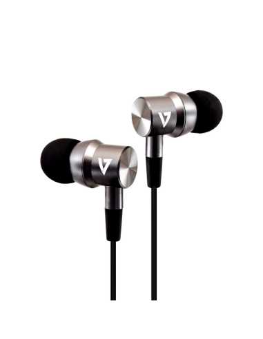 V7 Geräuschunterdrückende Stereo In-Ear Kopfhhörer mit 3,5-mm-Anschluss und integriertem Mikrofon, für iPad, iPhone,