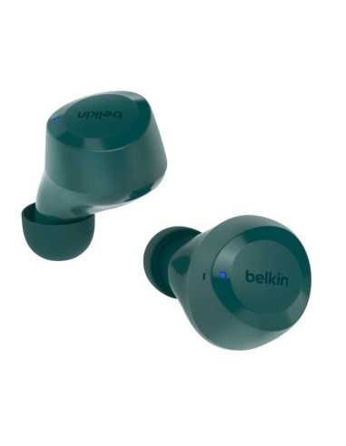 Belkin SoundForm Bolt Auriculares Inalámbrico Dentro de oído Llamadas Música Deporte Uso diario Bluetooth Verde azulado