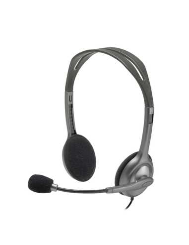 Logitech H111 Kopfhörer Kabelgebunden Kopfband Büro Callcenter Grau