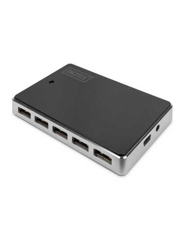 Digitus Concentrador USB 2.0, 10 puertos