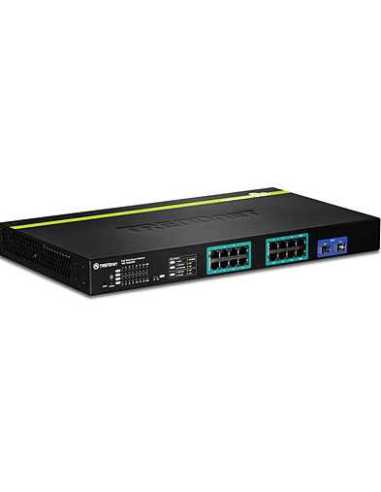 Trendnet TPE-1620WS Netzwerk-Switch Managed L2 Gigabit Ethernet (10 100 1000) Power over Ethernet (PoE) 1U Schwarz