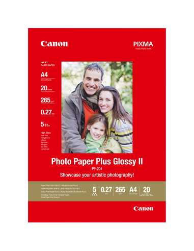 Canon PP-201 Glossy II Fotopapier Plus A4 – 20 Blatt