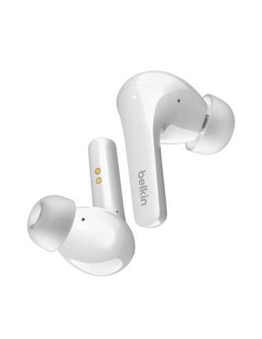 Belkin SOUNDFORM Flow Kopfhörer Kabellos im Ohr Anrufe Musik USB Typ-C Bluetooth Weiß