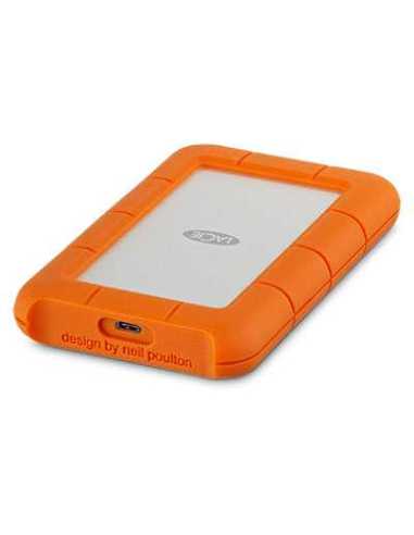 LaCie Rugged USB-C Externe Festplatte 4 TB Orange, Silber
