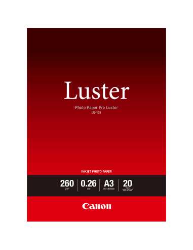 Canon LU-101 Luster Fotopapier Pro A3 – 20 Blatt