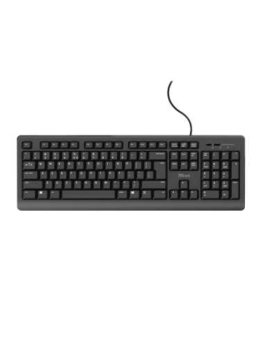 Trust TK-150 teclado USB QWERTZ Alemán Negro