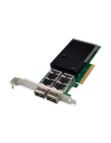 Digitus 2 Port 40 Gigabit Ethernet Netzwerkkarte, QSFP+, PCI Express, Mellanox Chipsatz