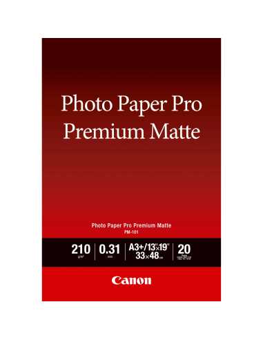 Canon PM-101 Premium-Fotopapier matt A3 Plus – 20 Blatt