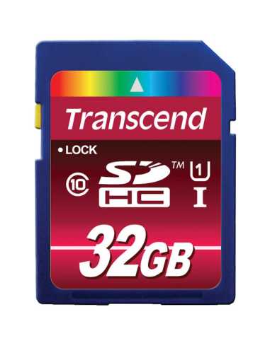 Transcend 32GB SDHC CL 10 UHS-1 MLC Clase 10