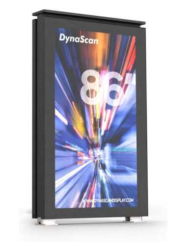 DynaScan DK861DR4 pantalla de señalización Diseño de quiosco 2,18 m (86") LCD 3500 cd   m² 4K Ultra HD Negro