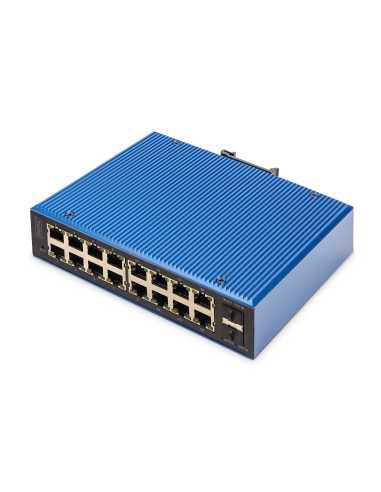 Digitus Industrieller 16+2 -Port L2 managed Gigabit Ethernet Switch