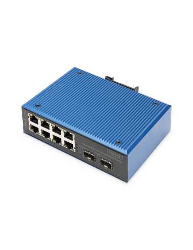 Digitus Industrial 8+2 -Port Fast Ethernet PoE Switch