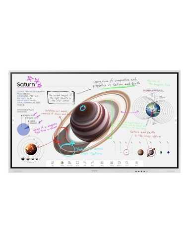 Samsung WM75B Interaktives Whiteboard 190,5 cm (75") 3840 x 2160 Pixel Touchscreen Grau USB   Bluetooth