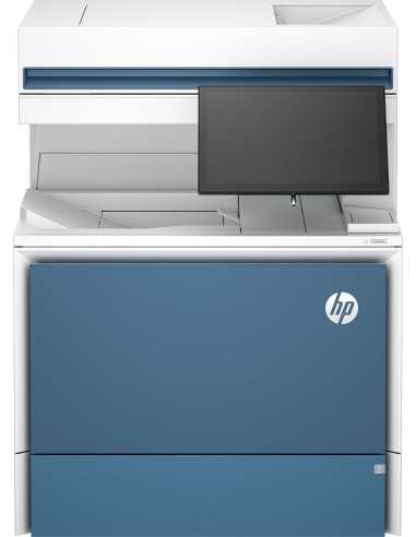 HP Color LaserJet Enterprise Flow MFP 6800zf Drucker, Drucken, Kopieren, Scannen, Faxen, Flow Touchscreen Hefter TerraJet