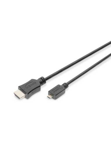 Digitus Cable de conexión 4K HDMI High Speed, tipo D a tipo A