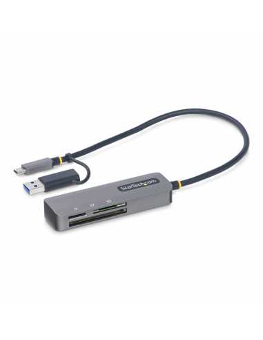 StarTech.com USB 3.0 Multikartenleser, SD microSD CF, Mobiler USB 5Gbps Kartenadapter, Externer USB-C Kartenleser mit