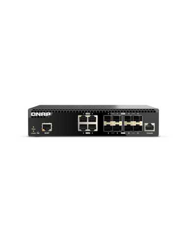QNAP QSW-M3212R-8S4T switch Gestionado 10G Ethernet (100 1000 10000) 1U