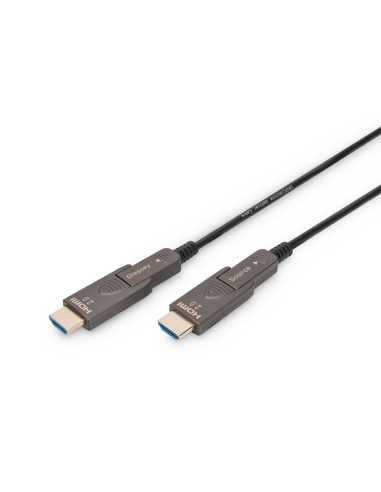 Digitus Cable de fibra óptica híbrido 4K HDMI AOC con 30m conector desmontable