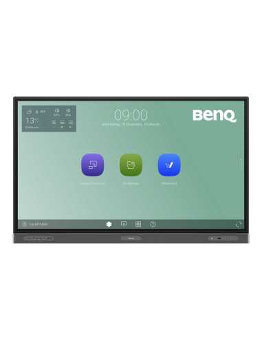 BenQ RP7503 Panel plano interactivo 190,5 cm (75") LED Wifi 450 cd   m² 4K Ultra HD Negro Pantalla táctil Procesador
