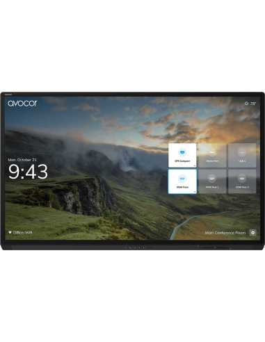 Avocor AVG-6560 Interaktives Whiteboard 165,1 cm (65") 3840 x 2160 Pixel Touchscreen Gebürsteter Stahl