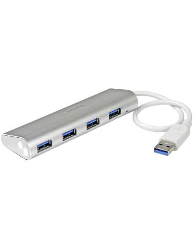 StarTech.com 4-Port USB Hub, USB A auf 4x USB-A Ports, USB 5Gbps, Robustes Design, USB-Busbetrieben, Tragbarer Laptop USB 3.0