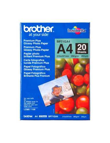Brother BP-71GA4 papel fotográfico A4 Azul, Rojo