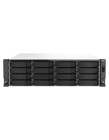 QNAP TS-h2287XU-RP NAS Rack (3U) Ethernet LAN Schwarz, Weiß E-2336