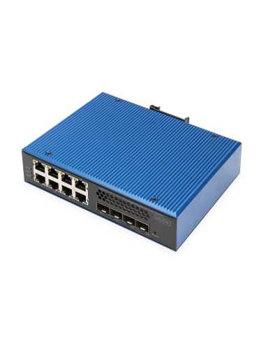 Digitus DN-651160 switch Gestionado L2 L3 Gigabit Ethernet (10 100 1000) Negro, Azul