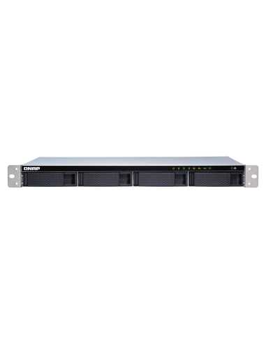QNAP TS-431XeU NAS Rack (1U) Ethernet LAN Schwarz, Edelstahl Alpine AL-314