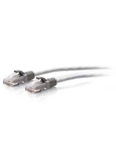 C2G 1,2 m Cat6a ungeschirmtes (UTP) flaches Ethernet Patchkabel mit Rastnasenschutz – grau